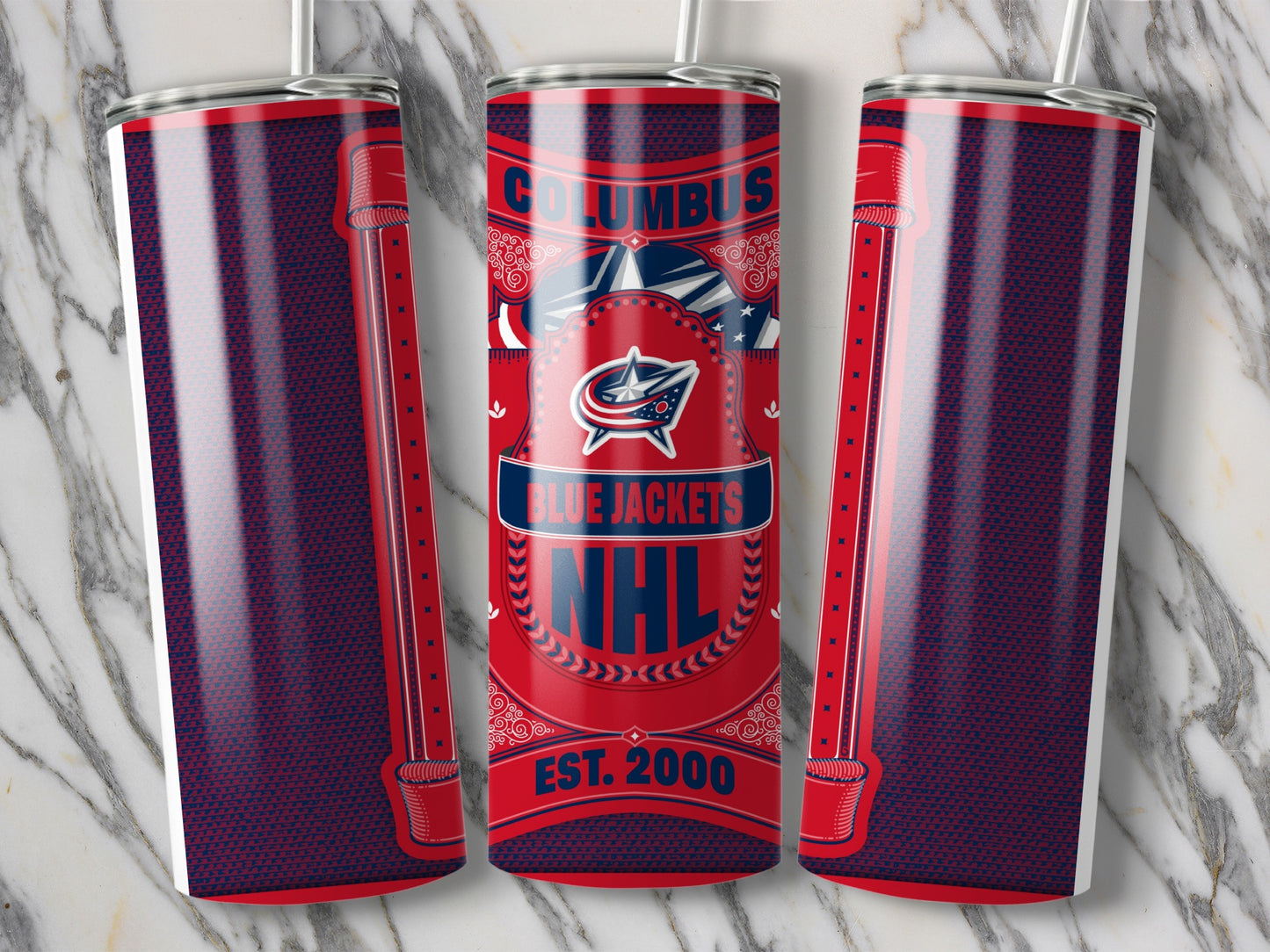 Columbus Blue Jackets NHL Est. 2000 Design Tumbler