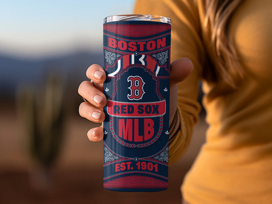 Boston Red Sox MLB Est. 1901 Graphics Design Tumbler