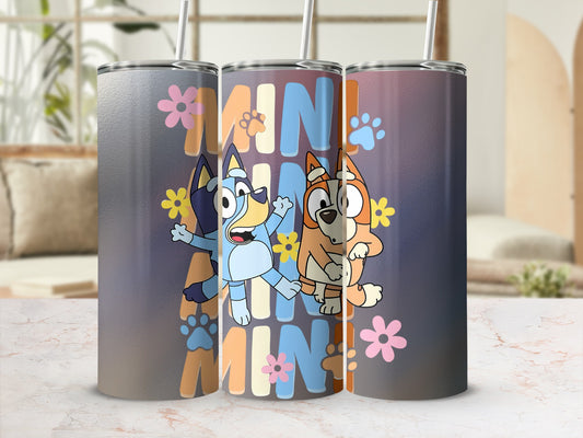 Cute Cartoon Character Tumbler with Straw for Kids