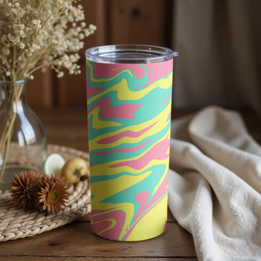 Colorful Abstract Pattern Insulated Tumbler