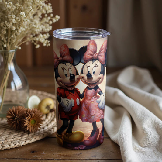 Minnie and Mickey Mouse themed tumbler product
