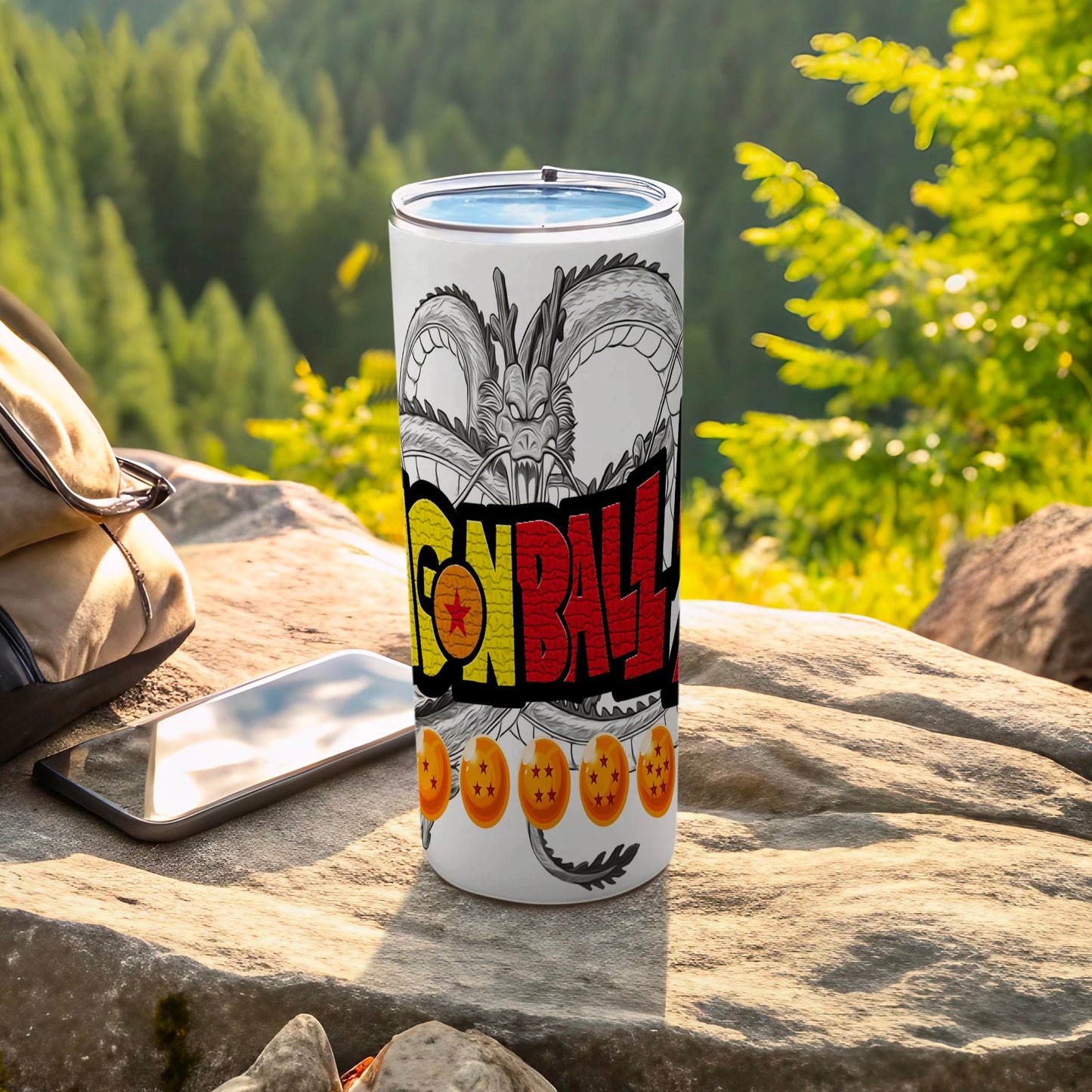 Dragon Ball Z Shenron and Dragon Balls Design Tumbler