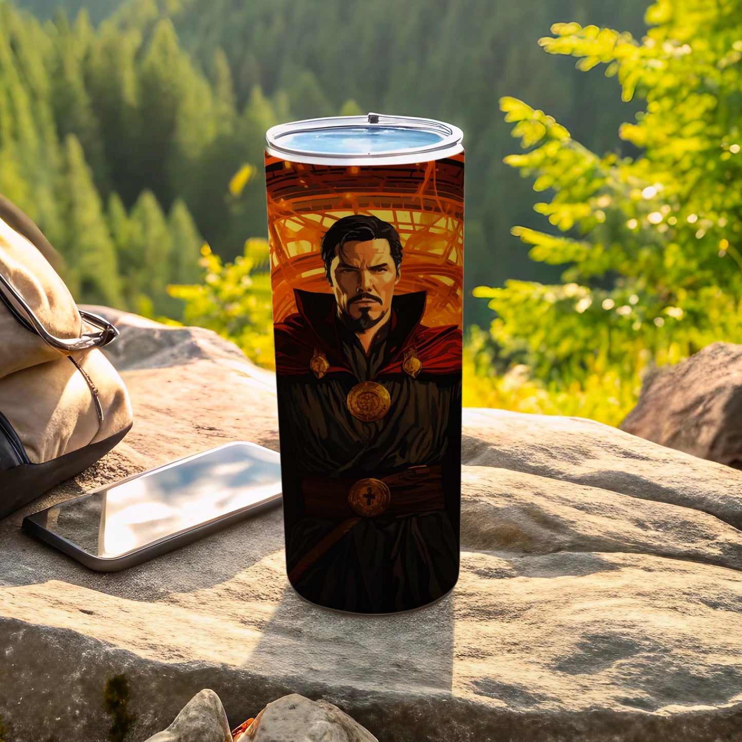 Doctor Strange Illustrated Stainless Steel Tumbler