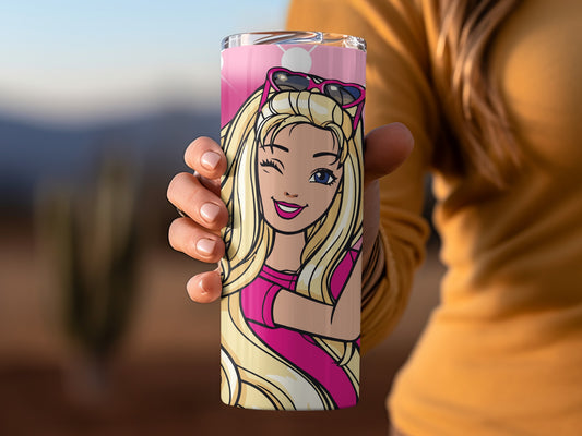 Barbie Girl Makes Heart Symbol Tumblers