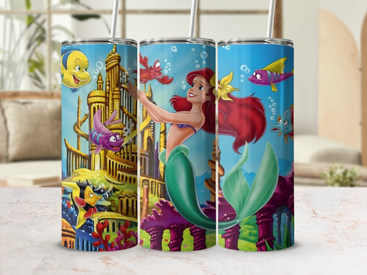 Mermaid Underwater Castle Adventure Tumbler