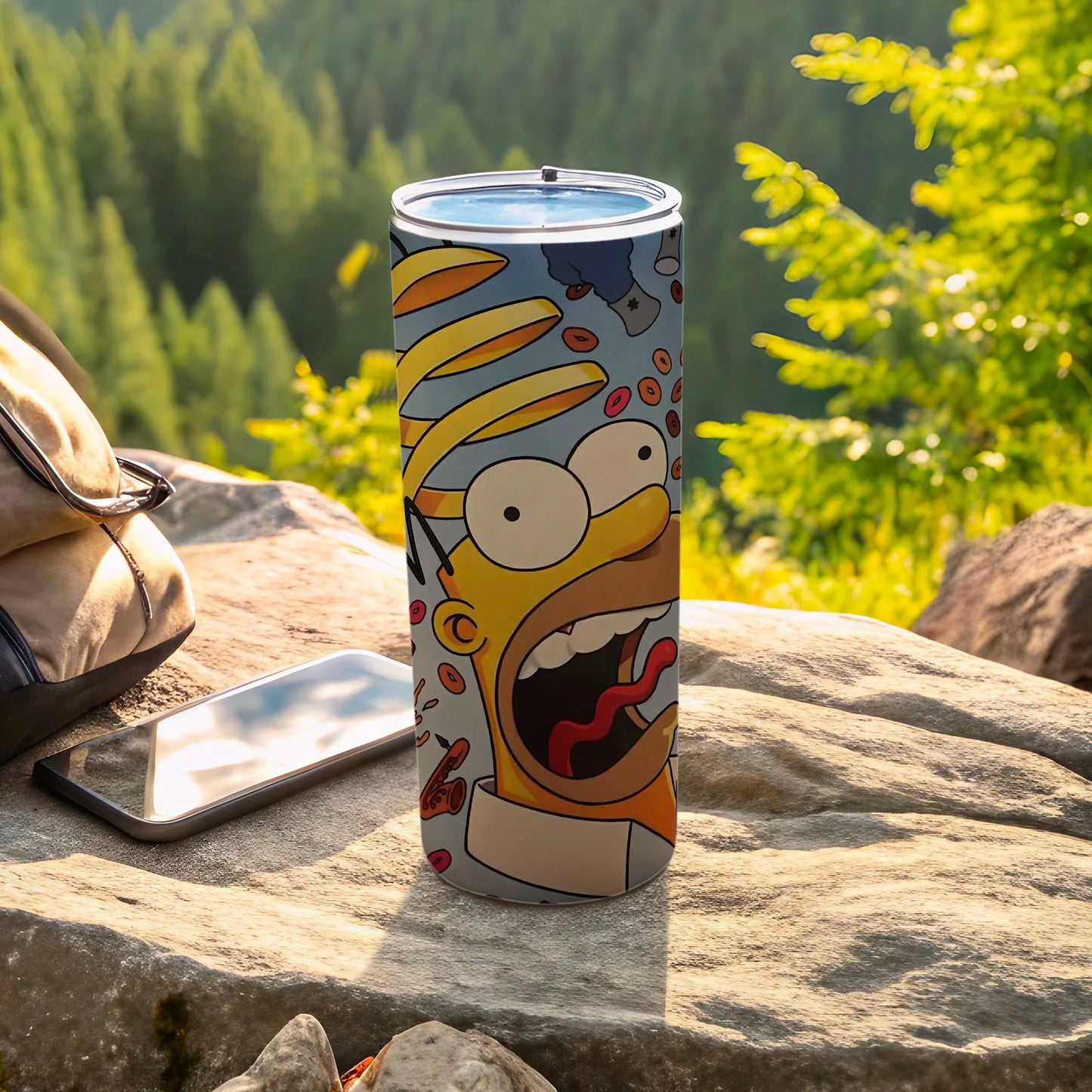 Vibrant Cartoon Character Insulated Travel Tumbler