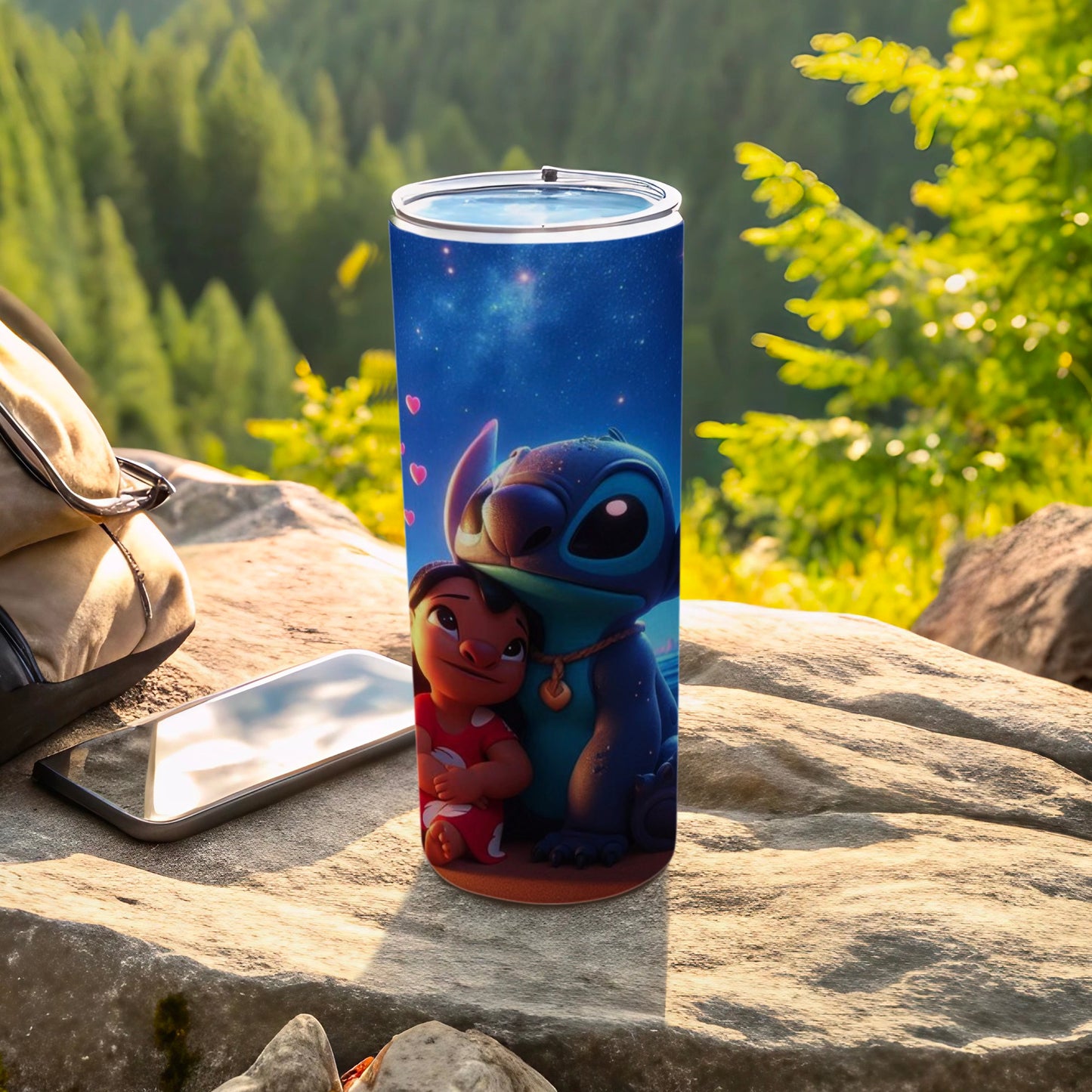 Lilo and Stitch Animated Tumbler for Outdoor Adventures