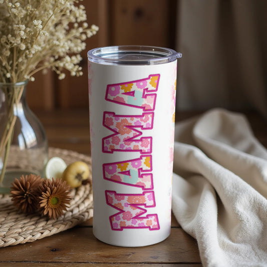Floral Mama Design Insulated Tumbler for Hot and Cold Drinks