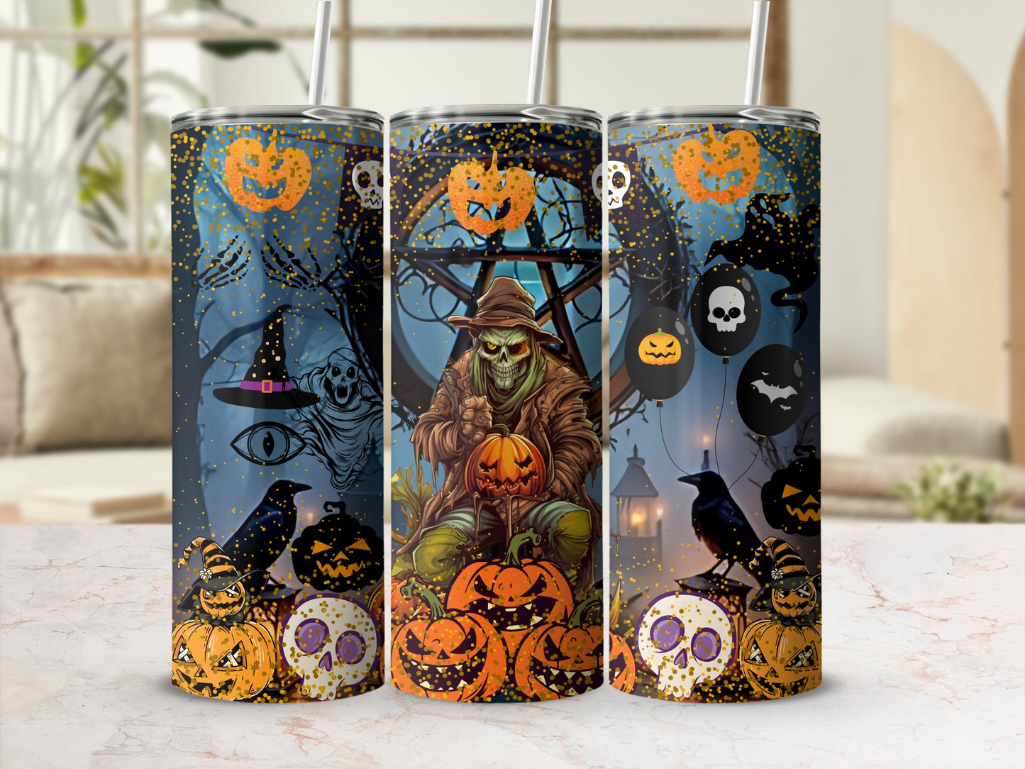 Spooky Halloween-themed Insulated Drinkware Tumbler
