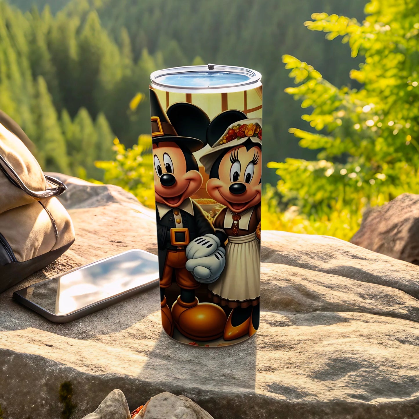 Vintage Cartoon Character Travel Tumbler