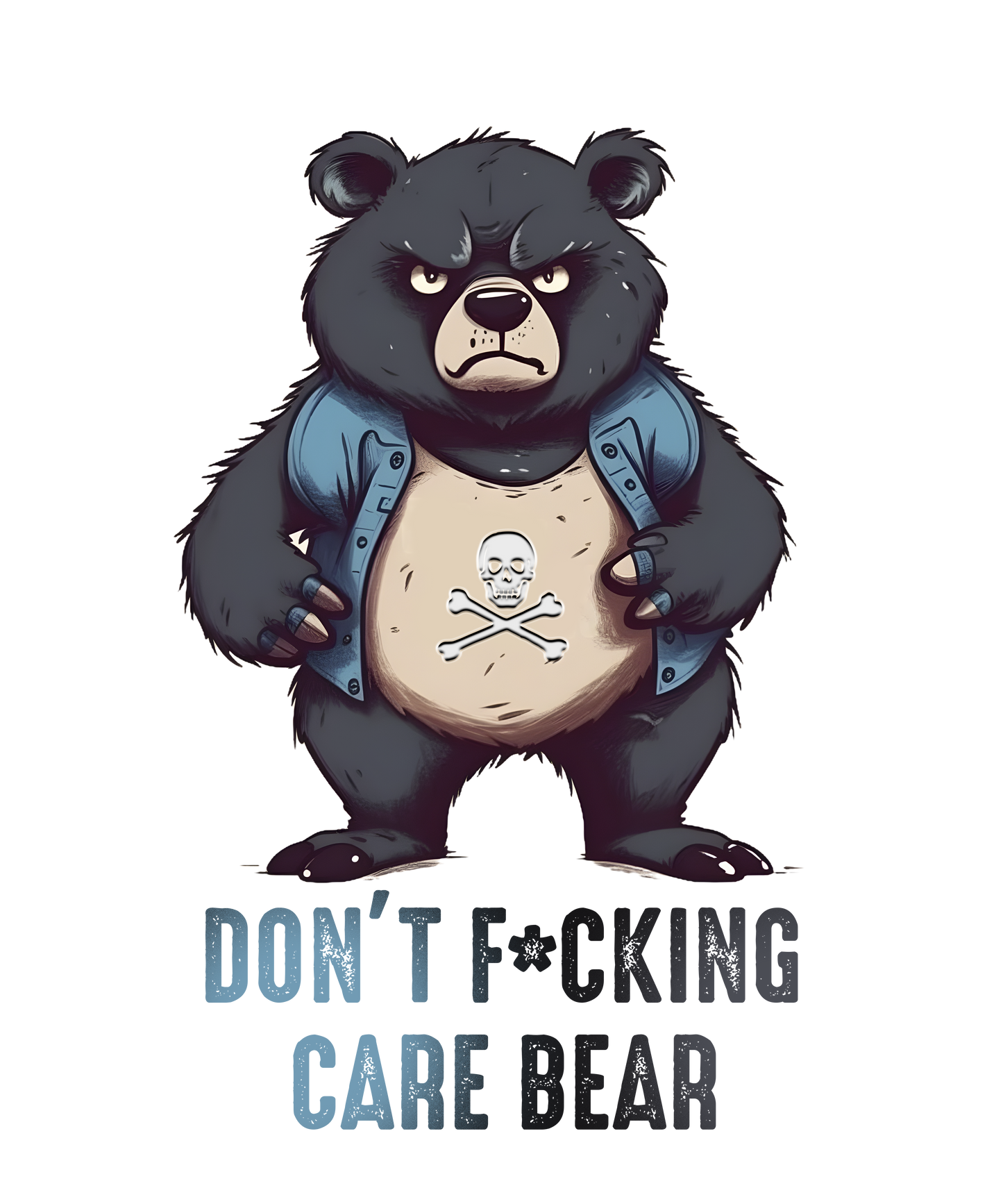Don't Fucking Care Bear tumbler