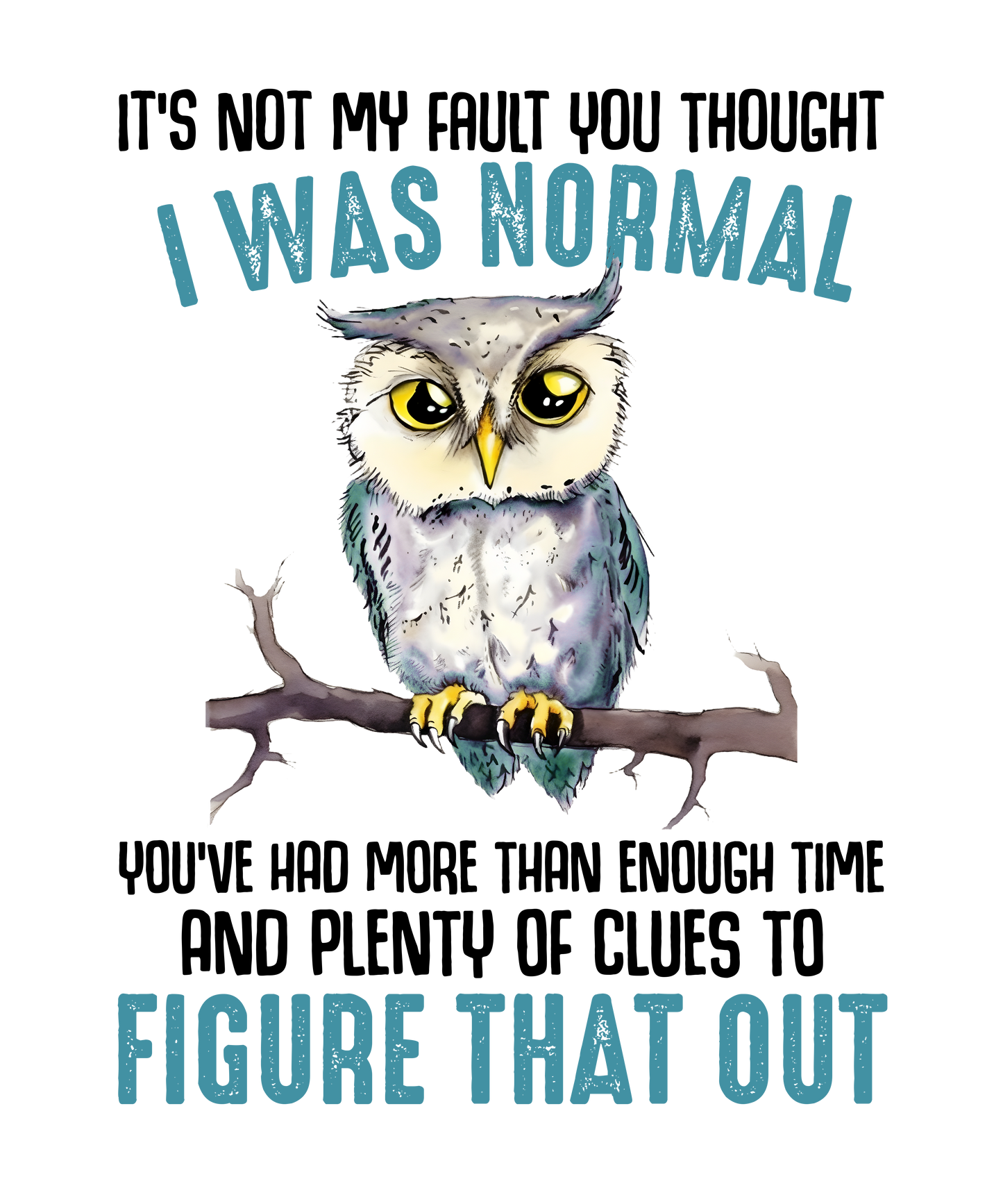It's Not My Fault You Thought I was Normal