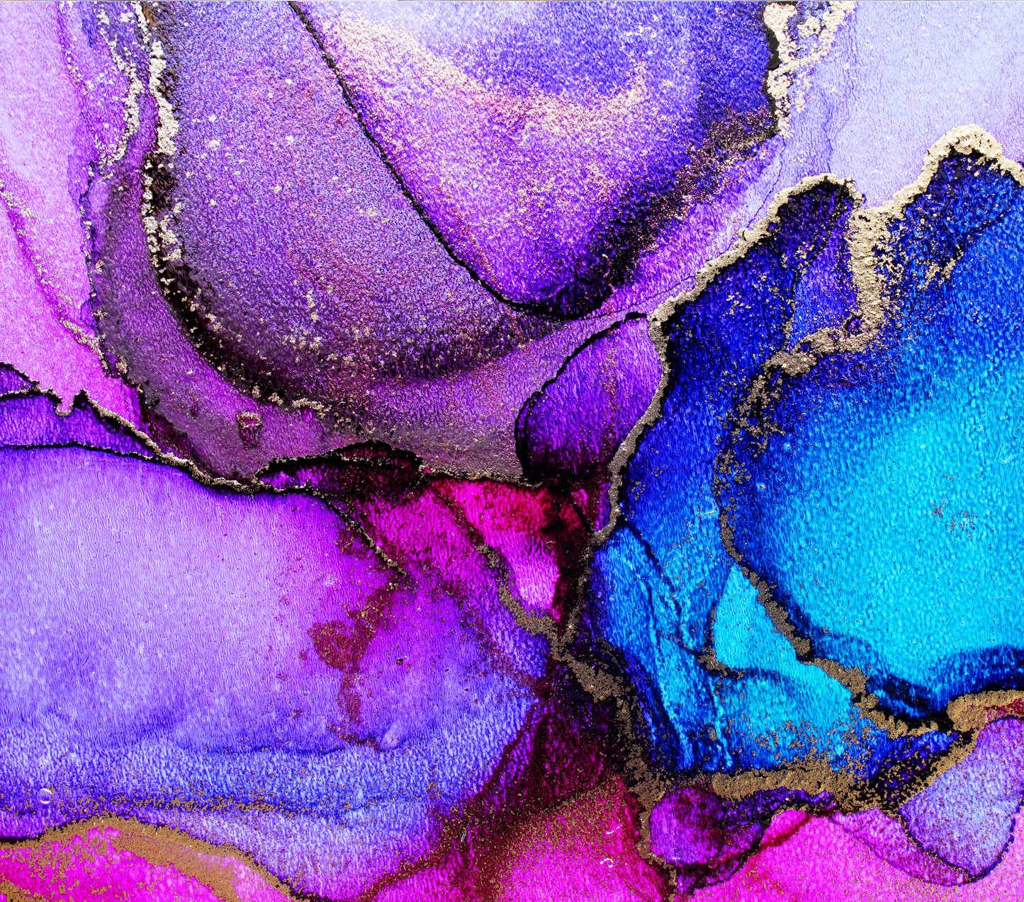 Purple, Blue, and Pink marble tumbler