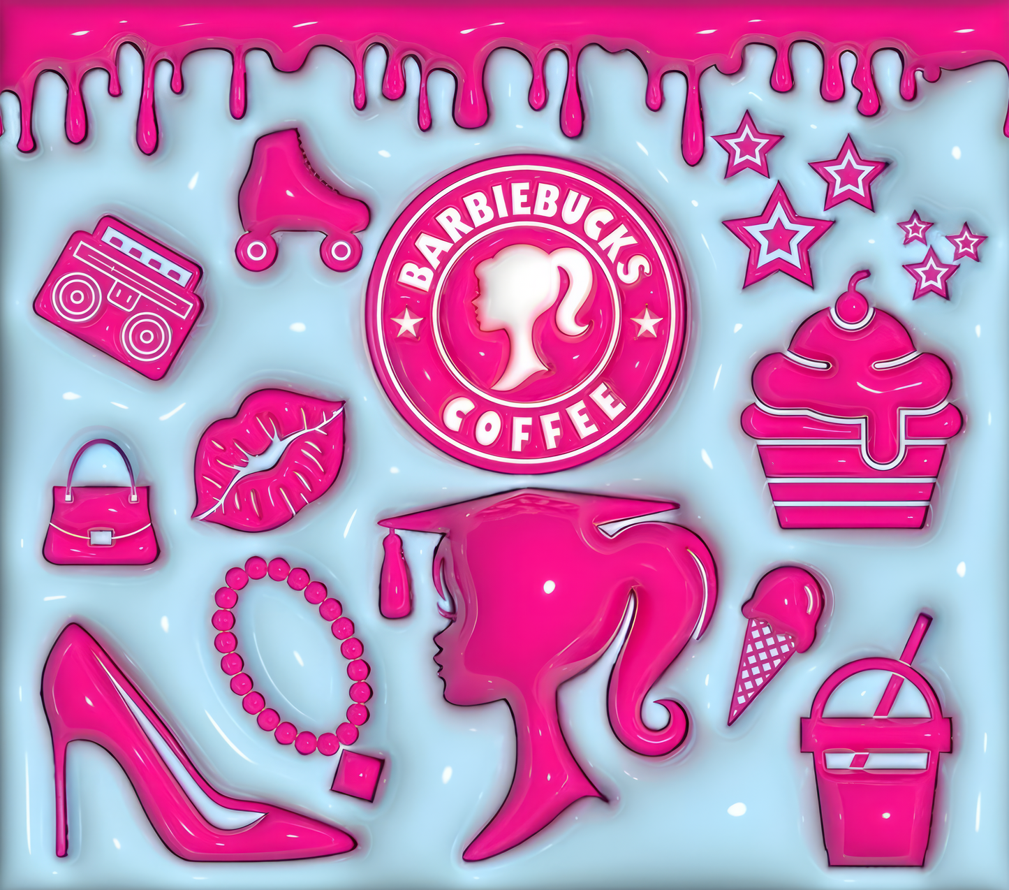 Pink and Blue Barbie