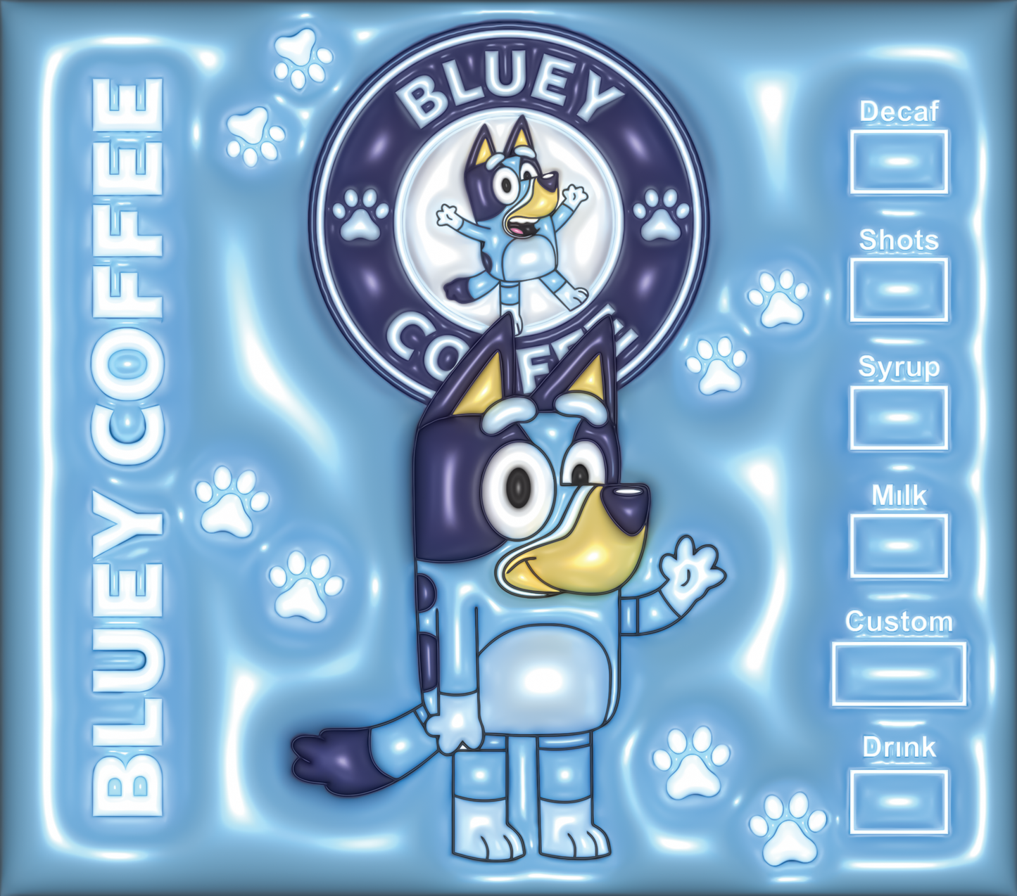 Bluey Starbucks Coffee tumbler