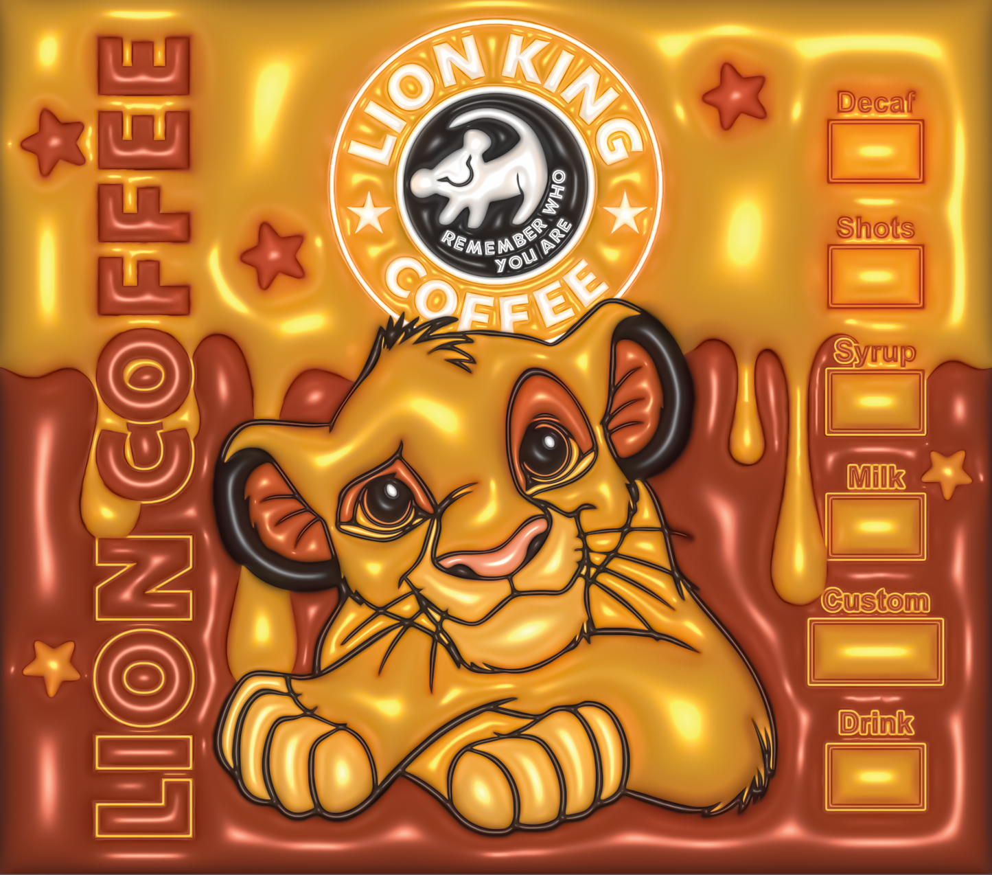 Lion Coffee Tumbler