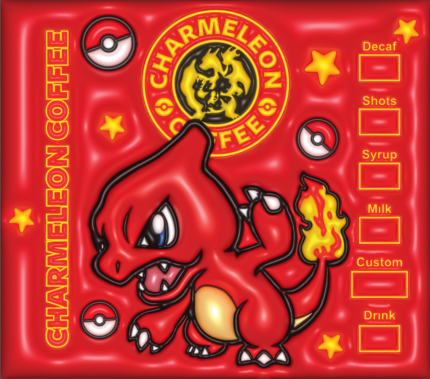 Charmeleon Coffee Pokemon Starbucks tumbler