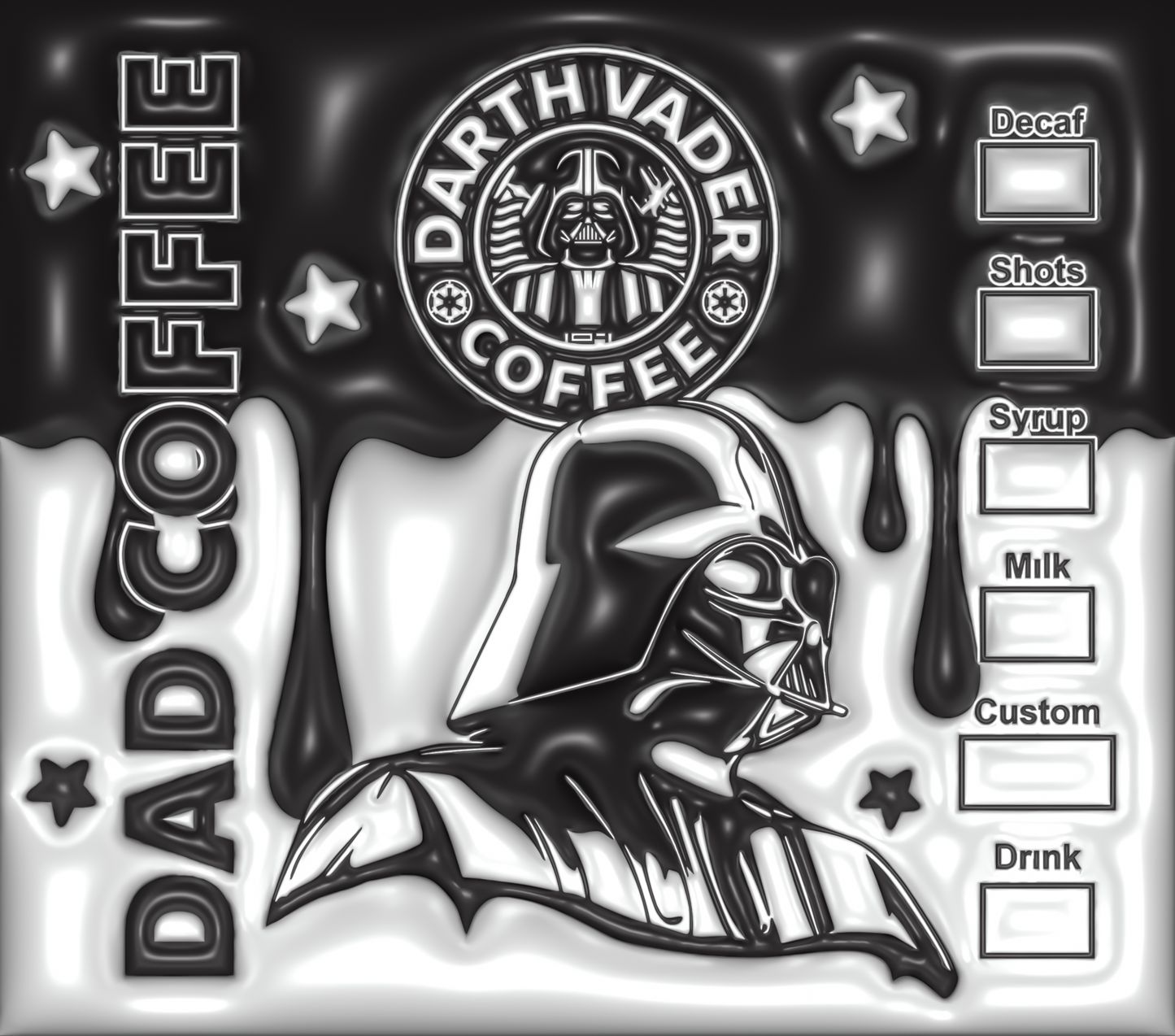 Dad Vader Starbucks Coffee tumbler