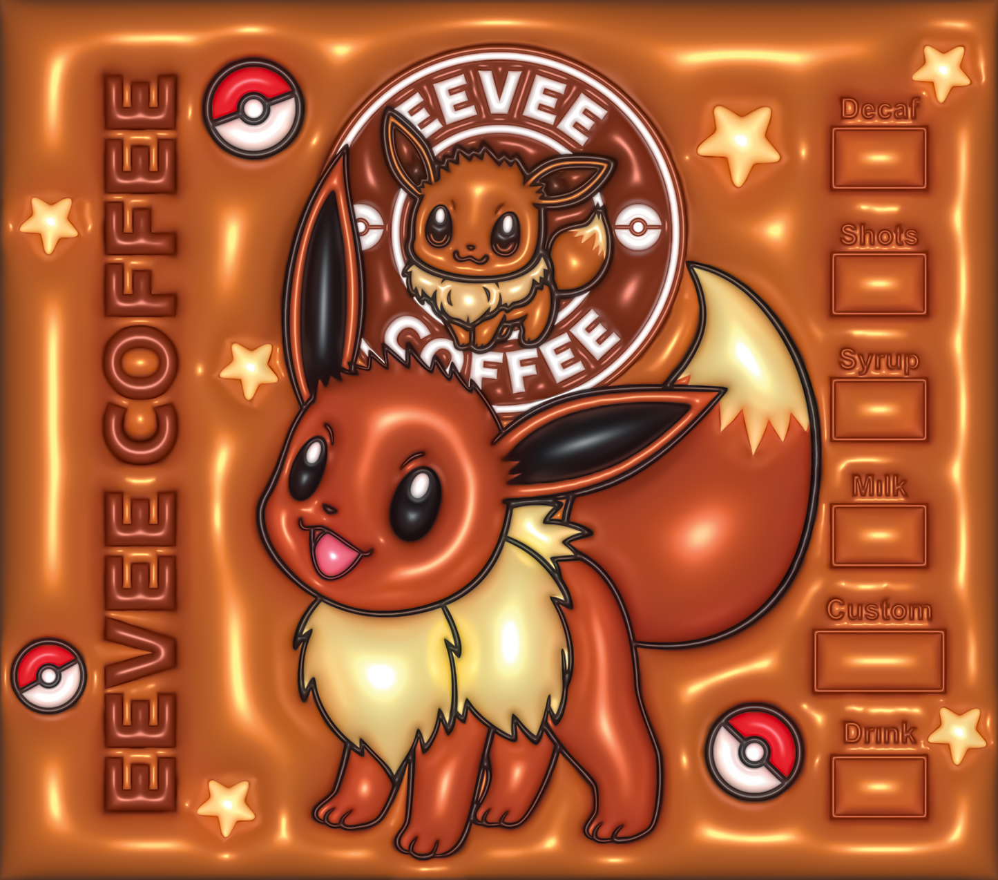 Eevee Coffee Starbucks tumbler
