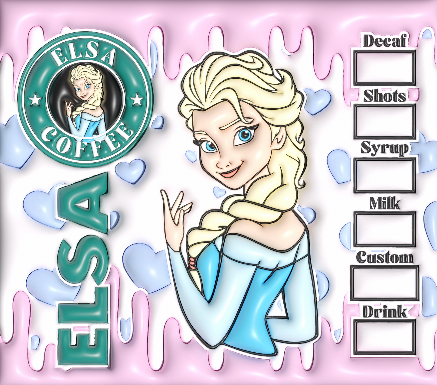 Elsa Starbucks Coffee Tumbler