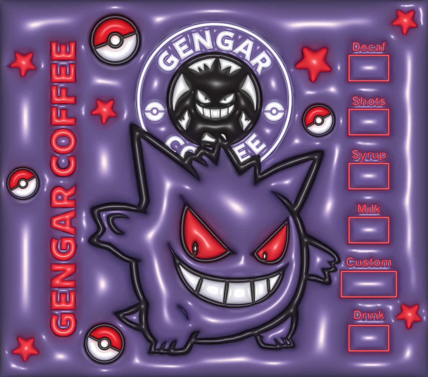Gengar Starbucks Coffee tumbler