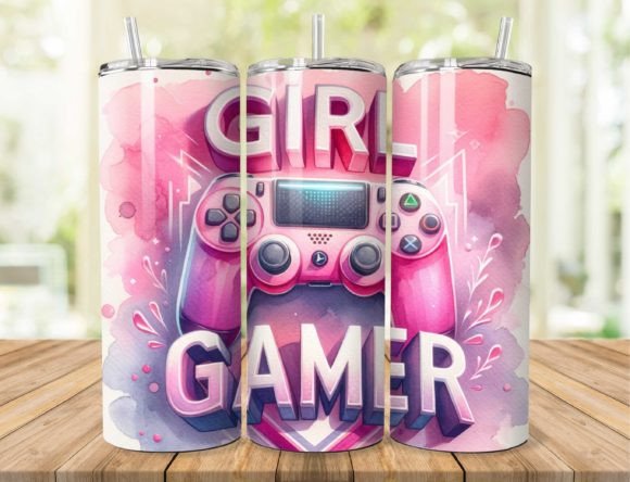 Girl Gamer 20 ounce tumbler