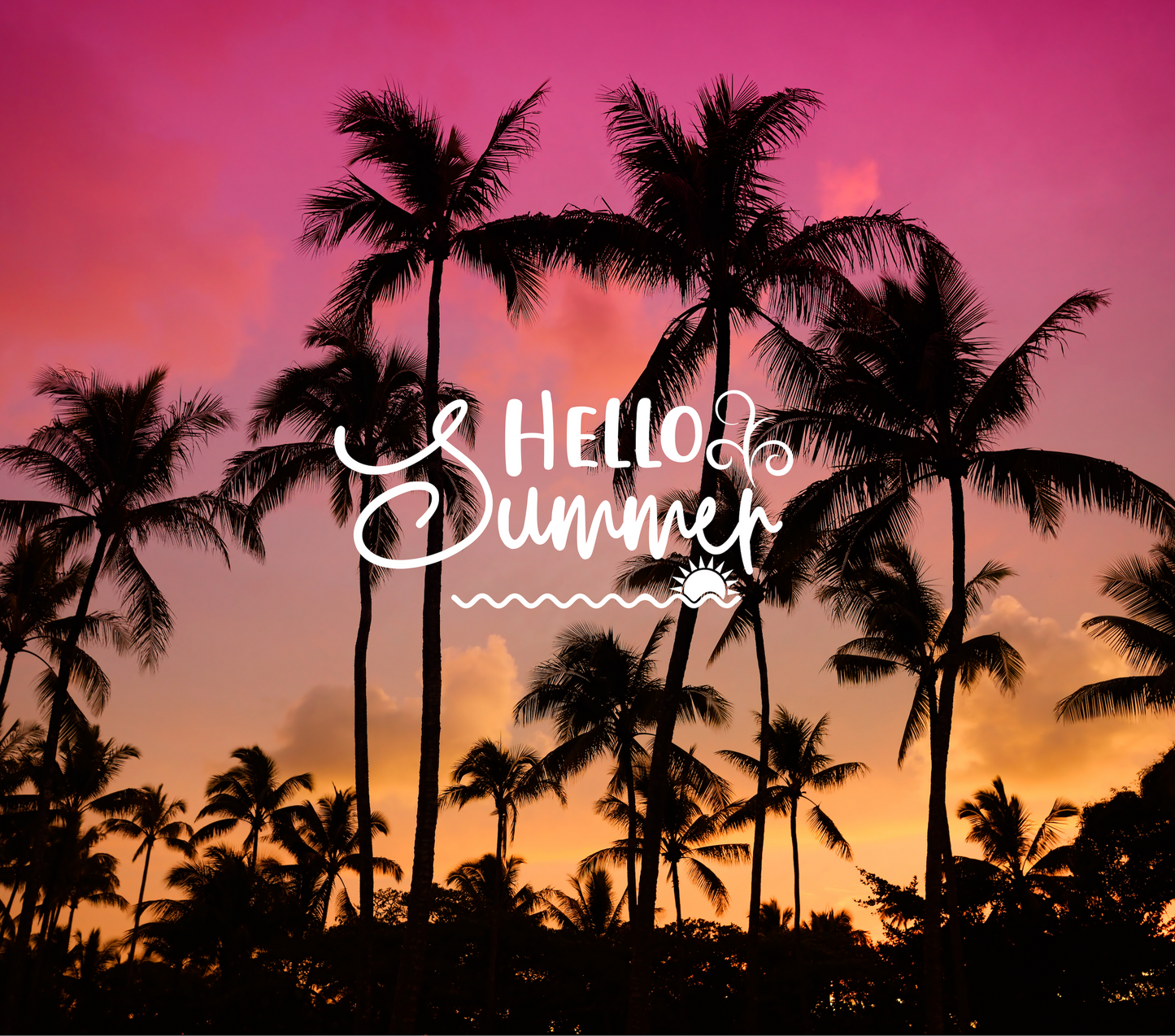 Hello Summer Bright Sun Setting Tumbler