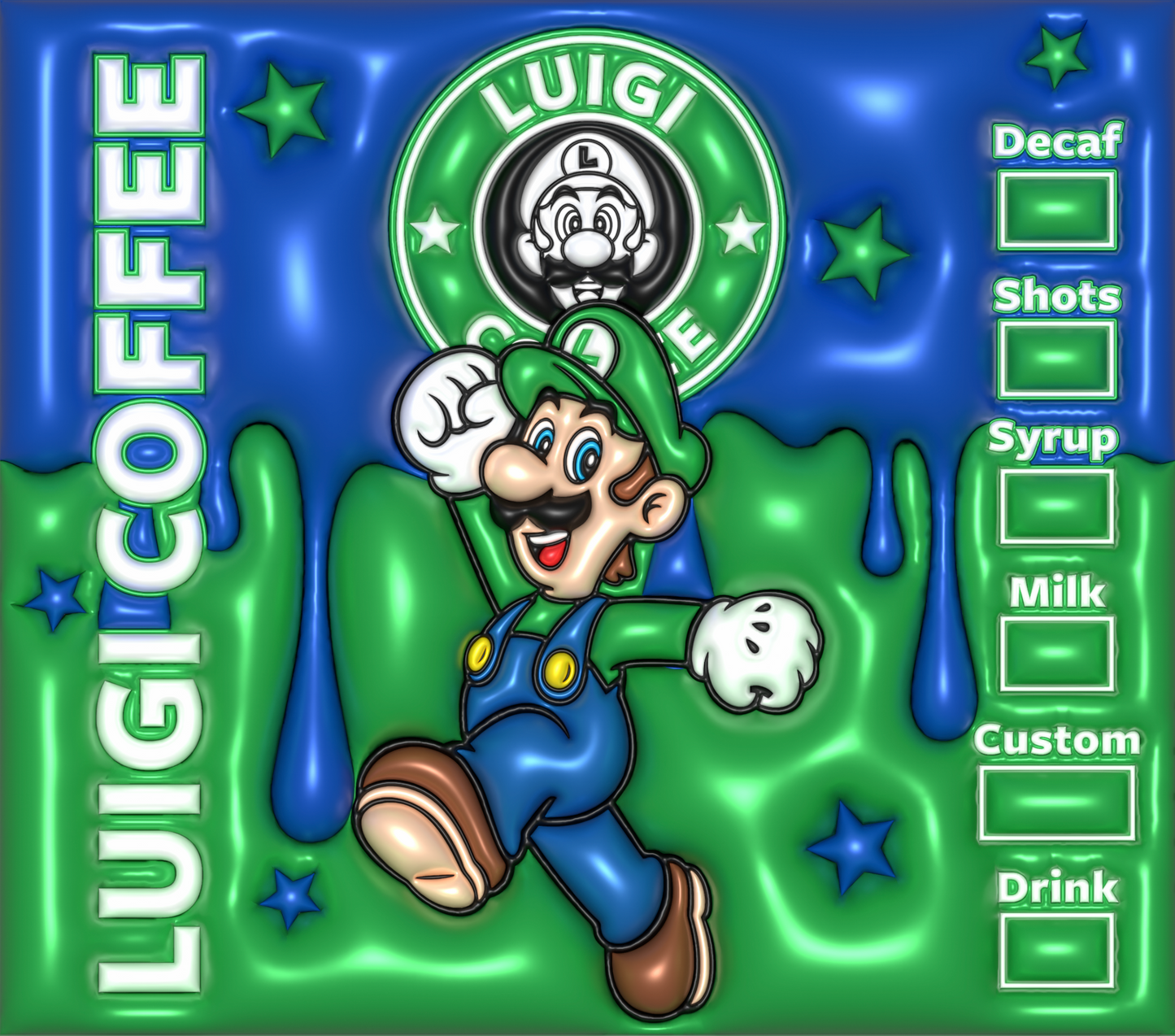 Luigi Starbucks Coffee tumbler