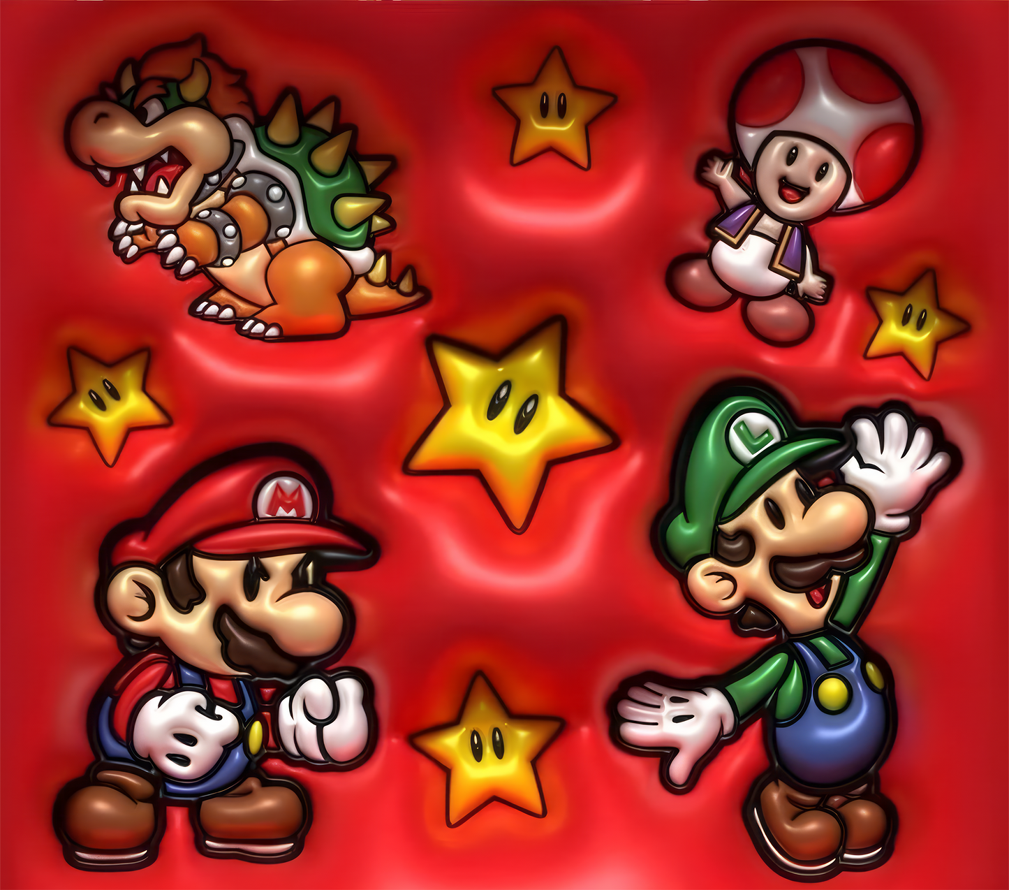 Mario Bros 3D Puff Tumbler
