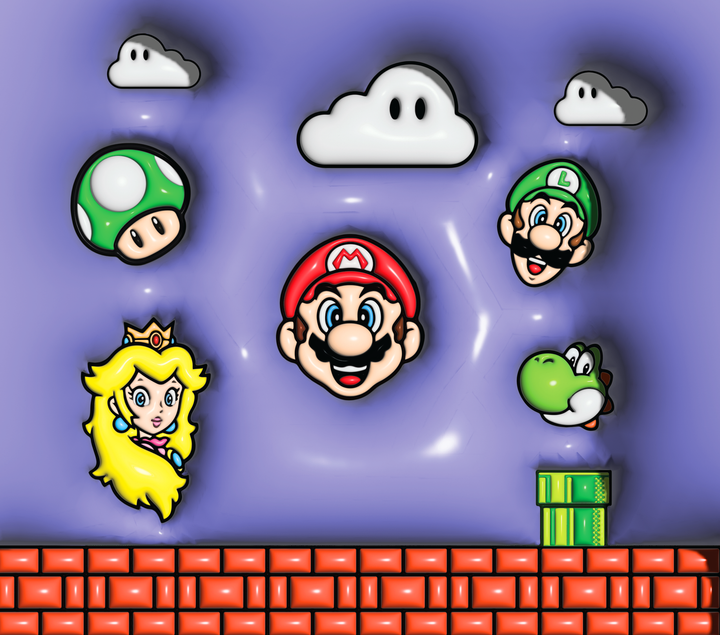 Mario Bros 3D Puff Tumbler