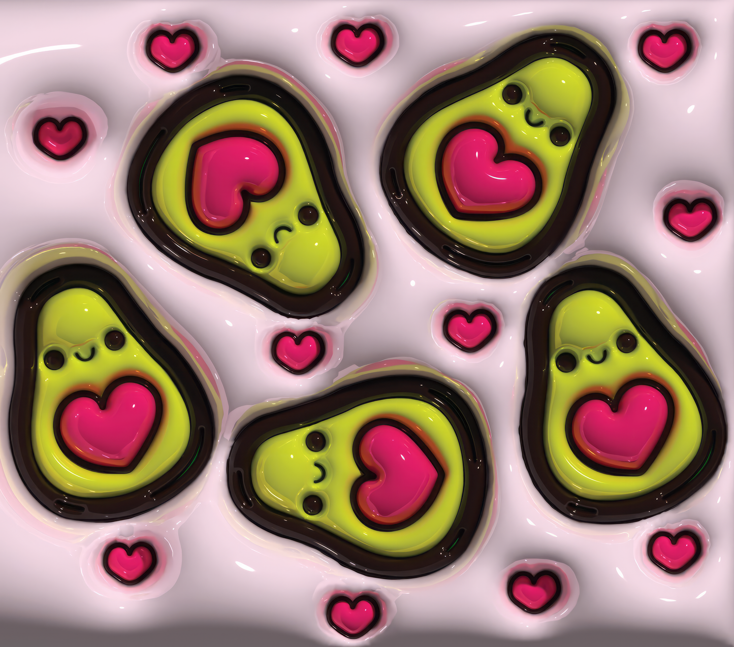 Avocados 3D Puff
