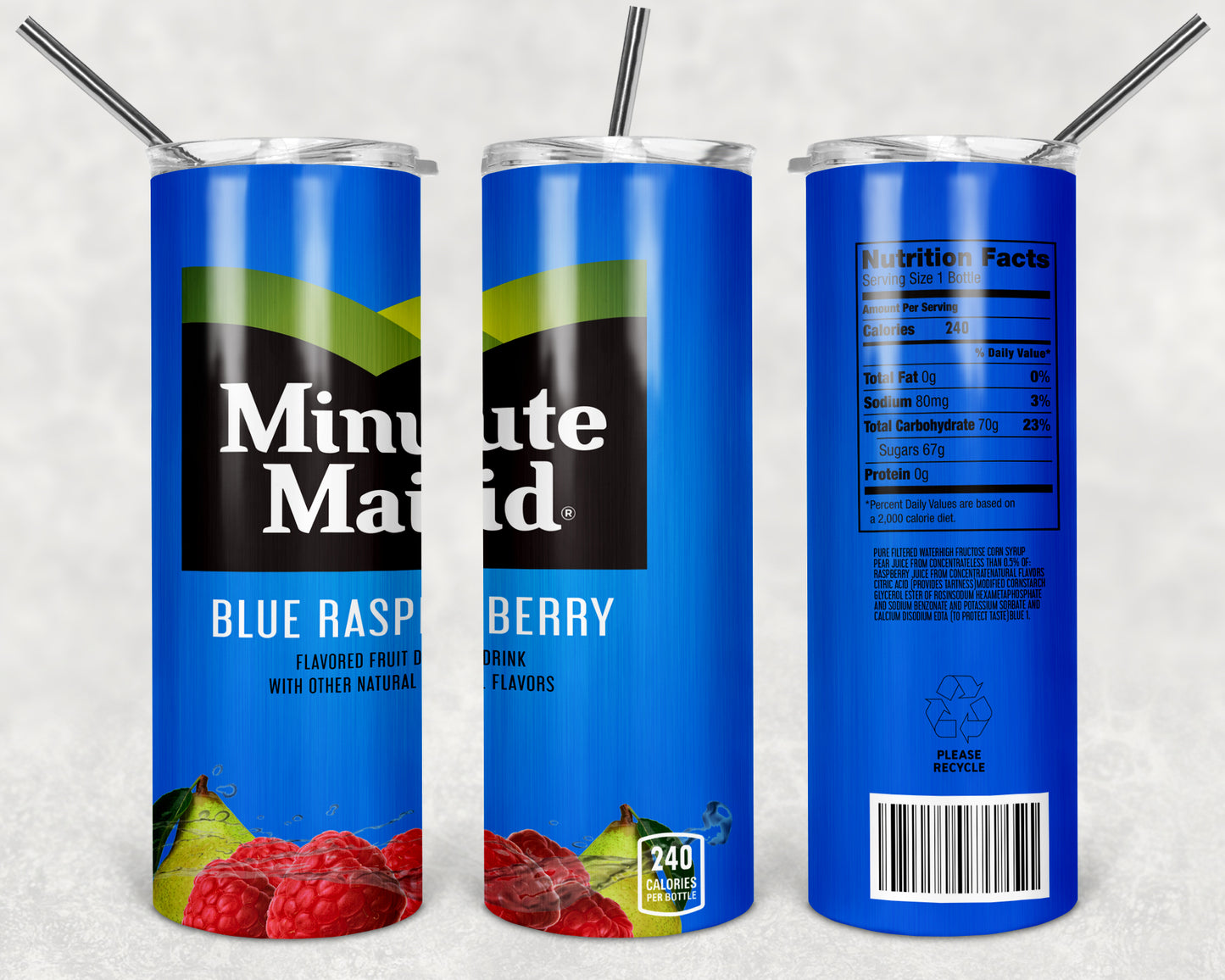 Minute Maid Blue Raspberry Tumbler