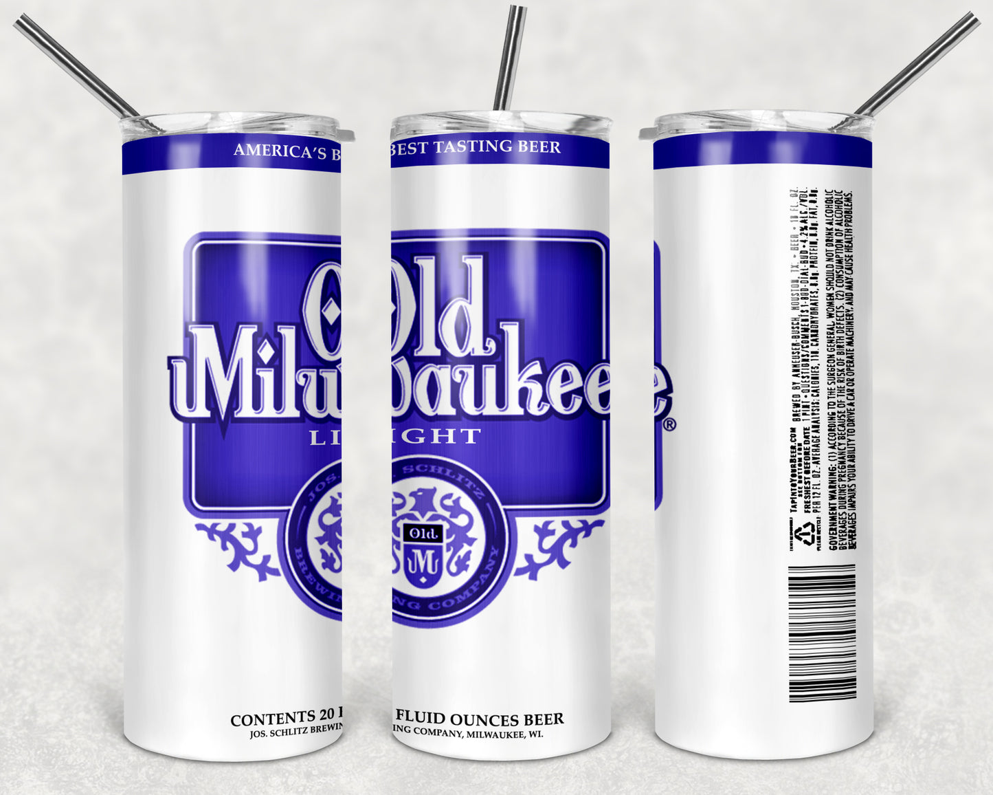 Old Milwaukee Light Beer Tumbler