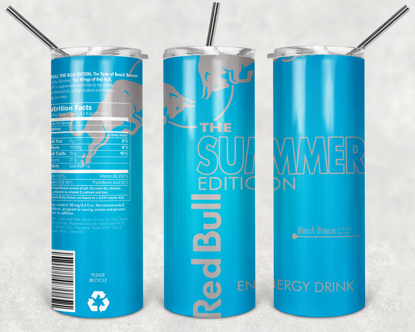 Red Bull Energy Drink The Summer Edition Beach Breeze Tumbler