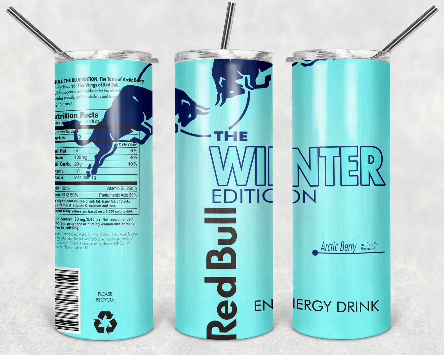 Red Bull Energy Drink The Winter Edition Arctic Berry Tumbler