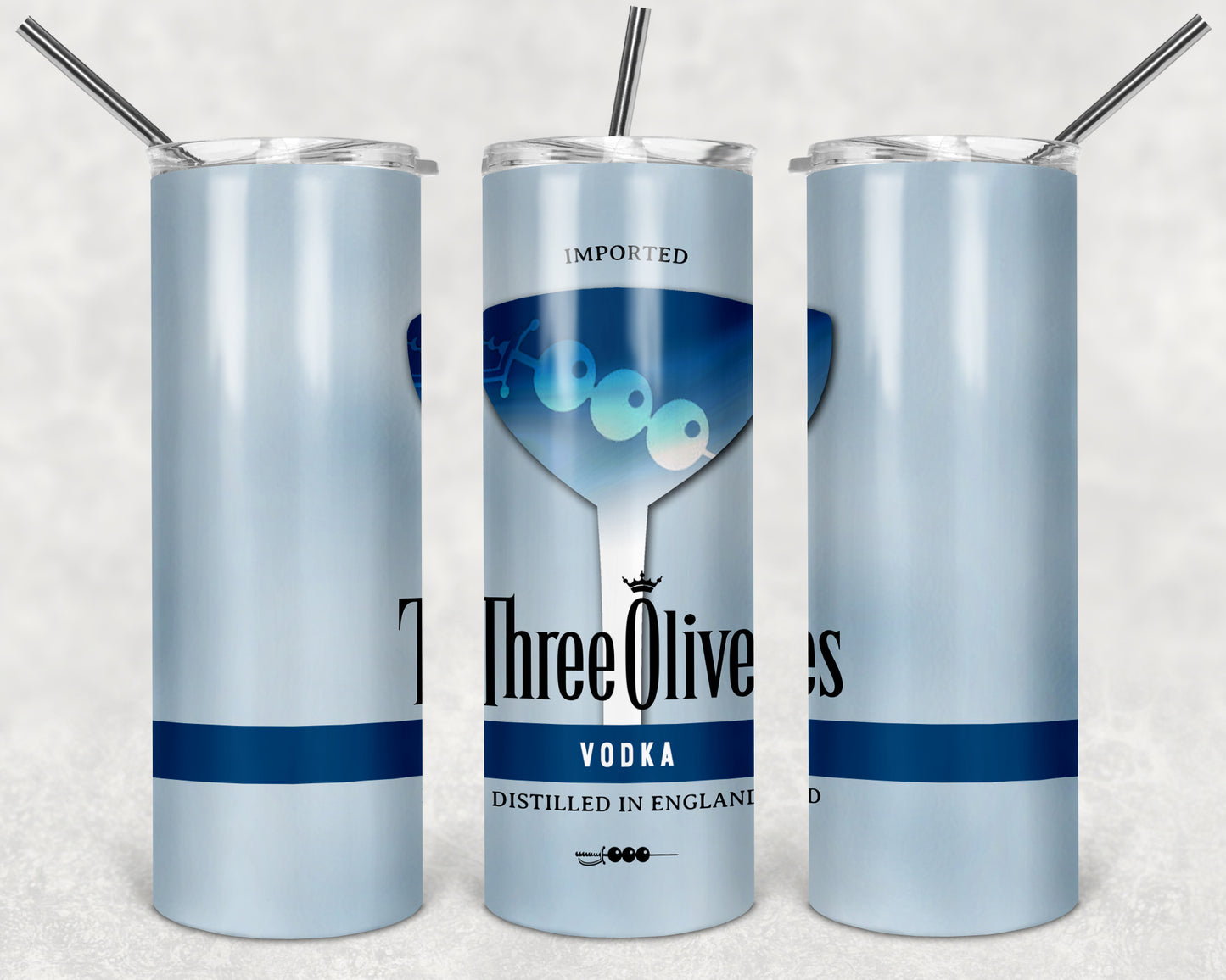 Three Olives Vodka tumbler