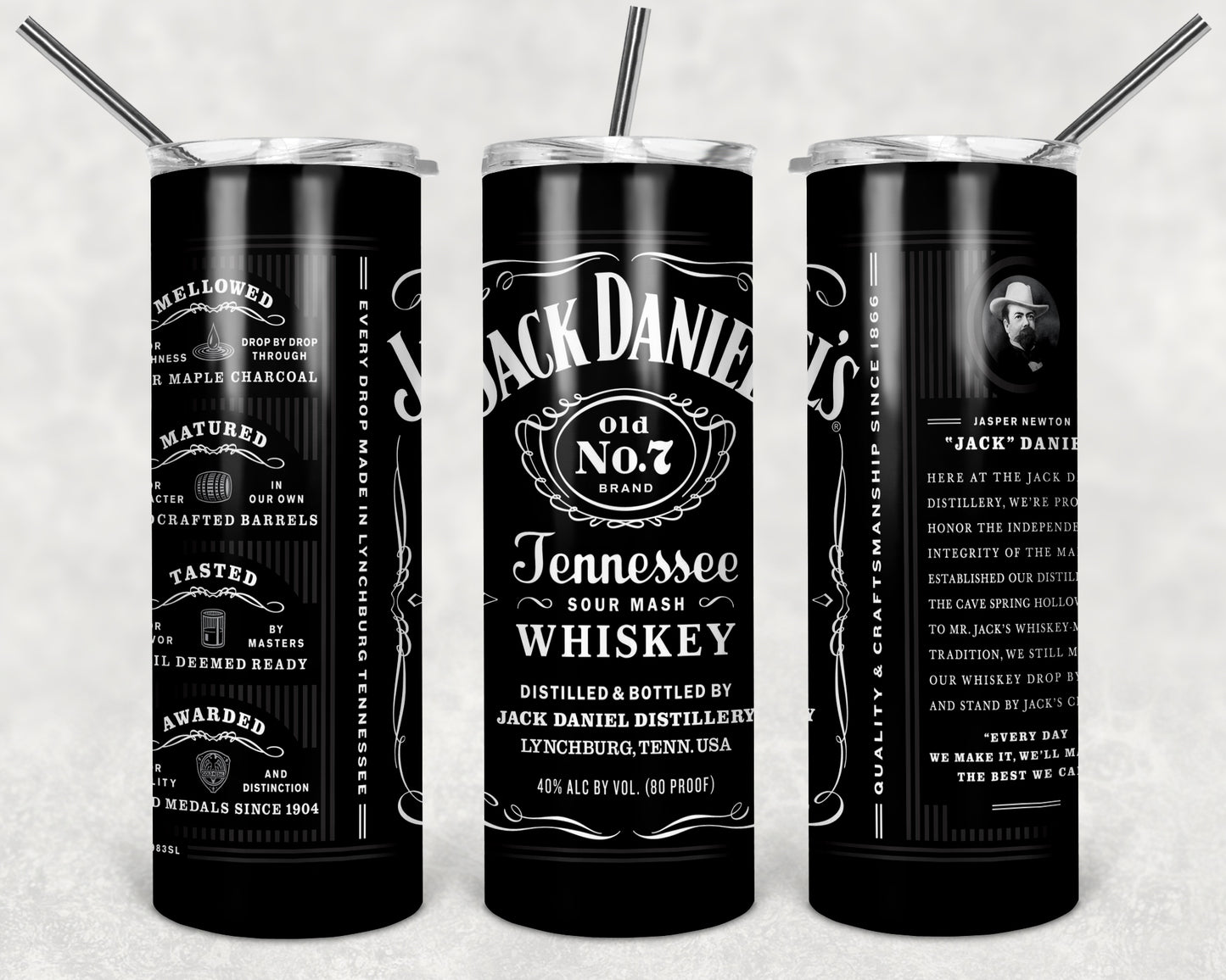 Jack Daniels Old #7 Bottle Tumbler