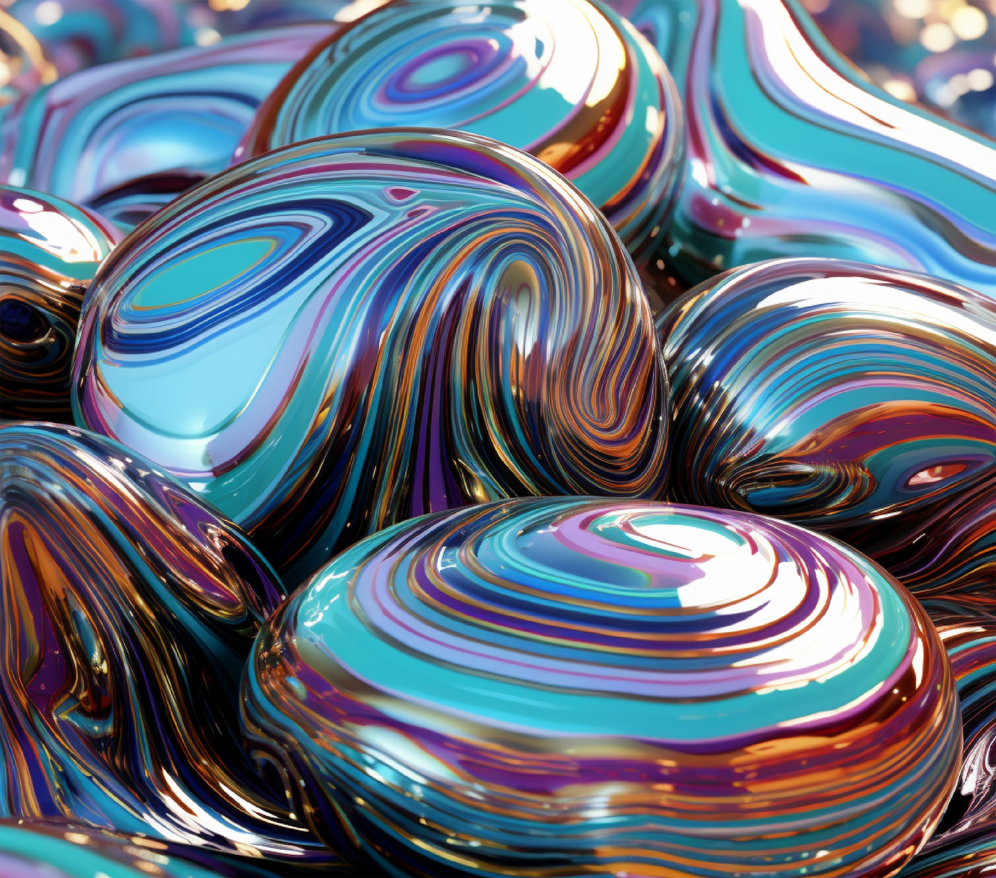 Metallic Bubble Tumbler