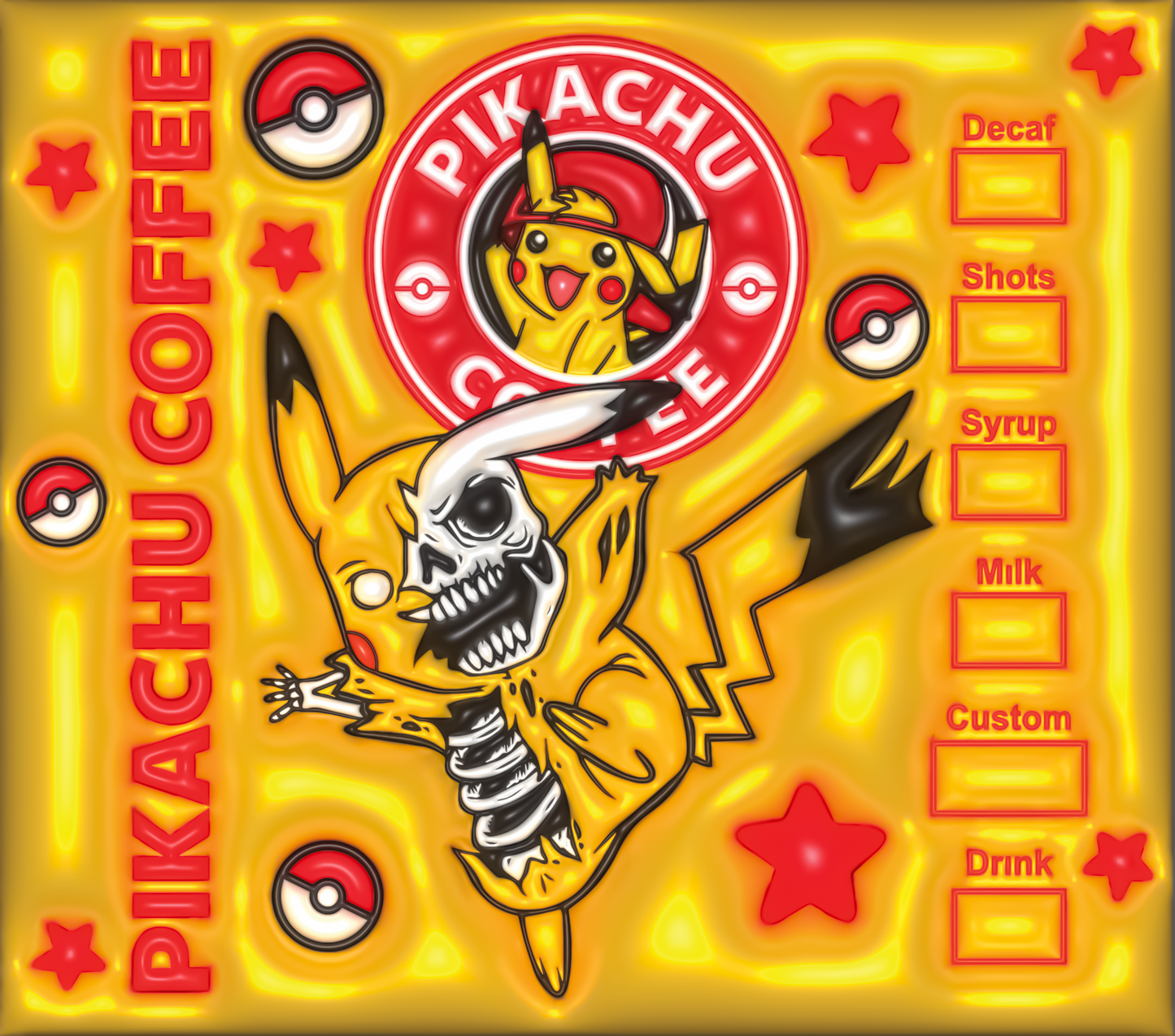 Pikachu Coffee Starbucks Tumbler