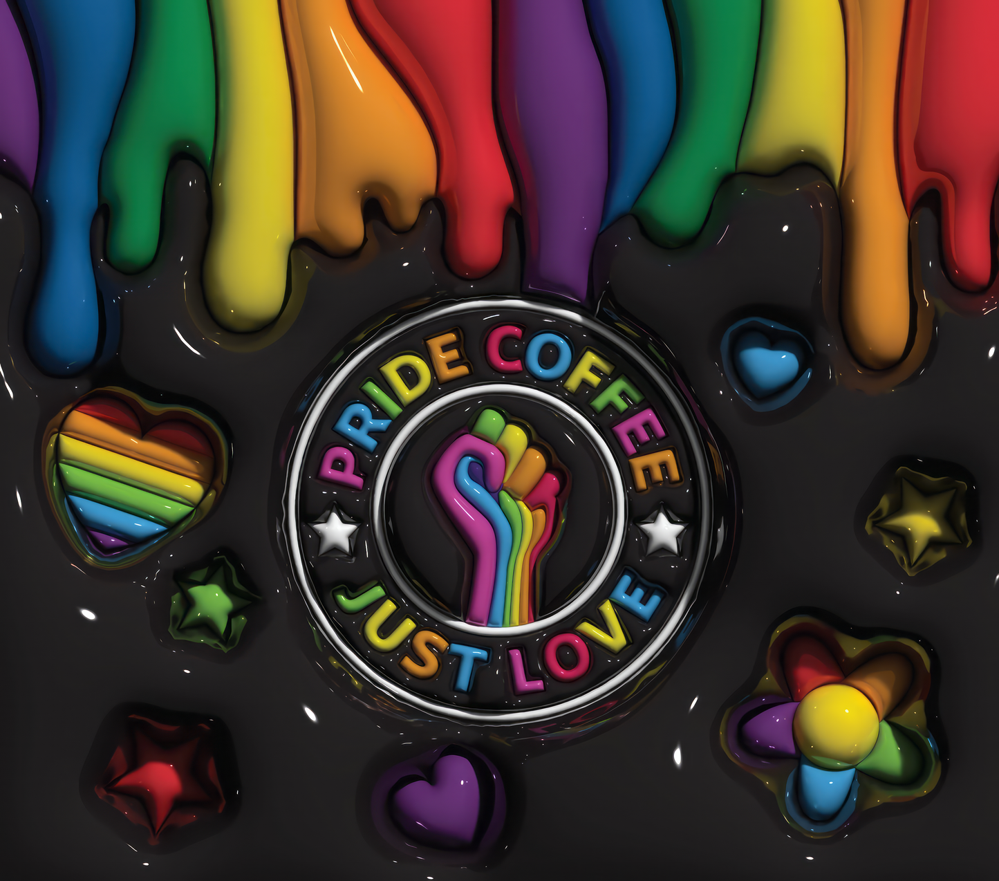 Pride 3D Coffee Tumbler
