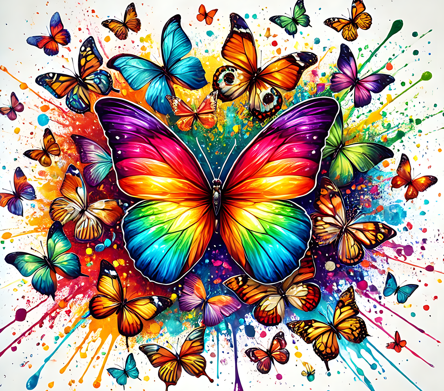 Brightly colored butterfly