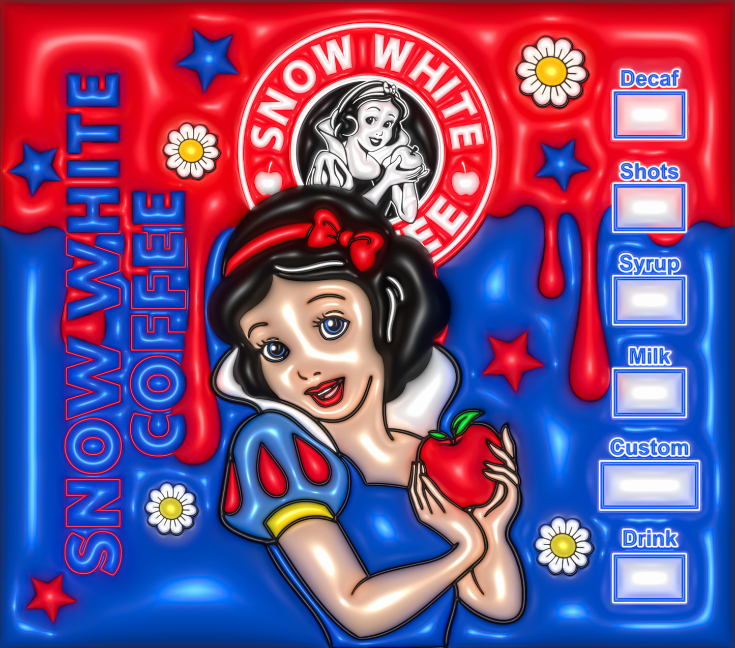 Snow White Starbucks Coffee tumbler
