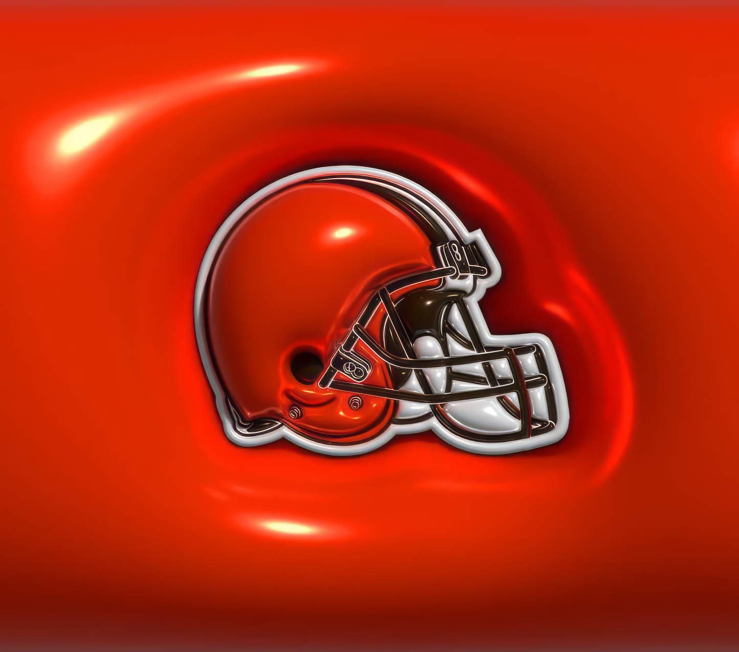 Cleveland Browns football tumbler