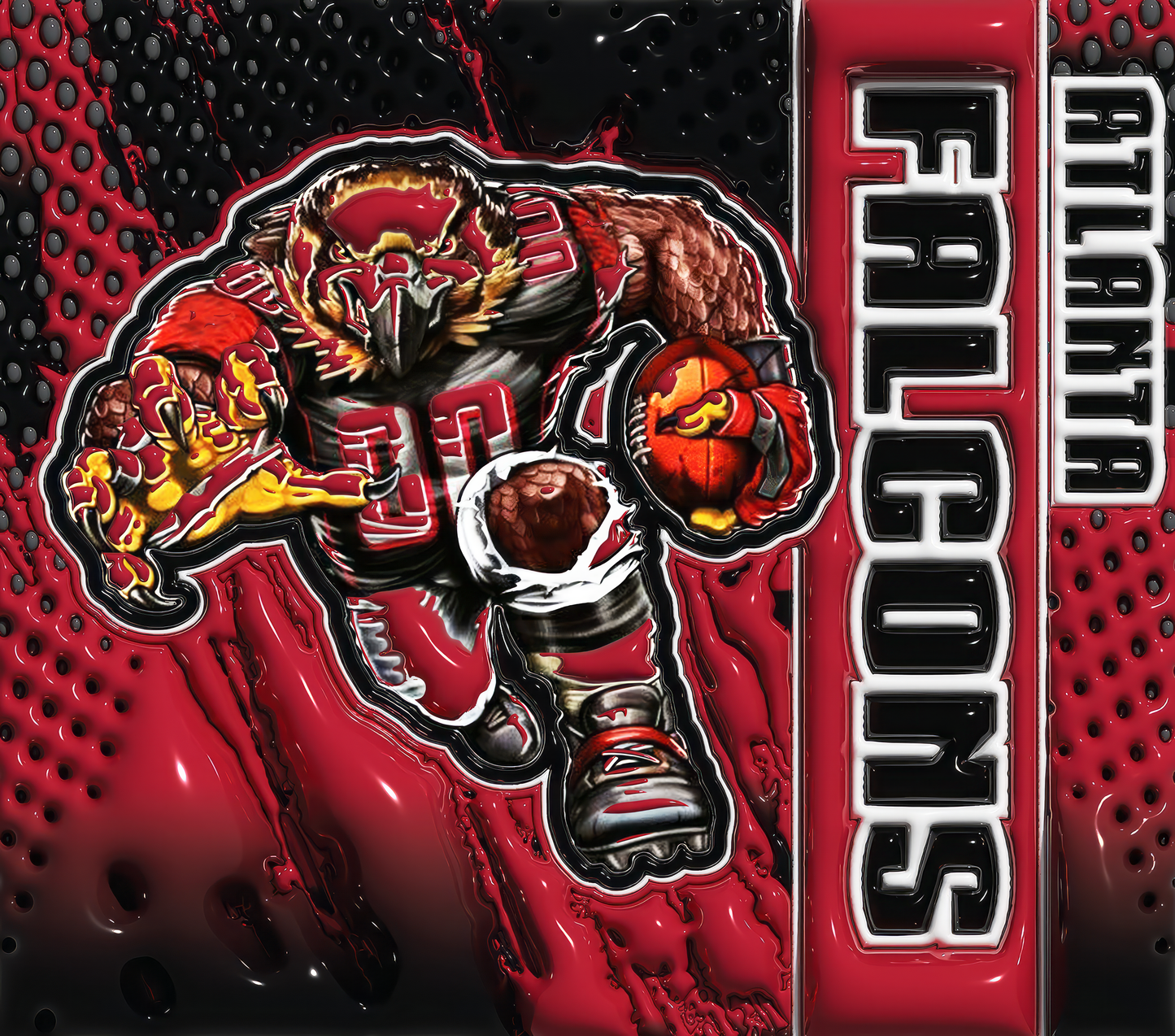 Atlanta Falcons Football Tumbler