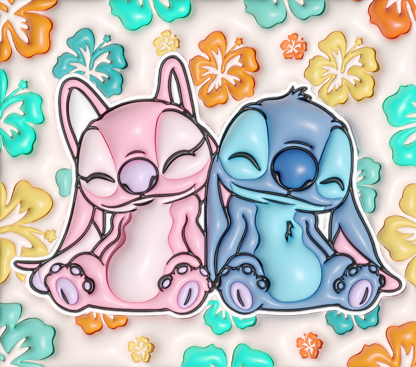 Stitch 3D Inflated tumbler