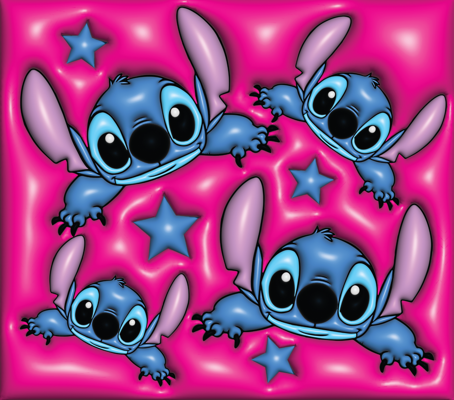 Stitch 3D Inflated tumbler