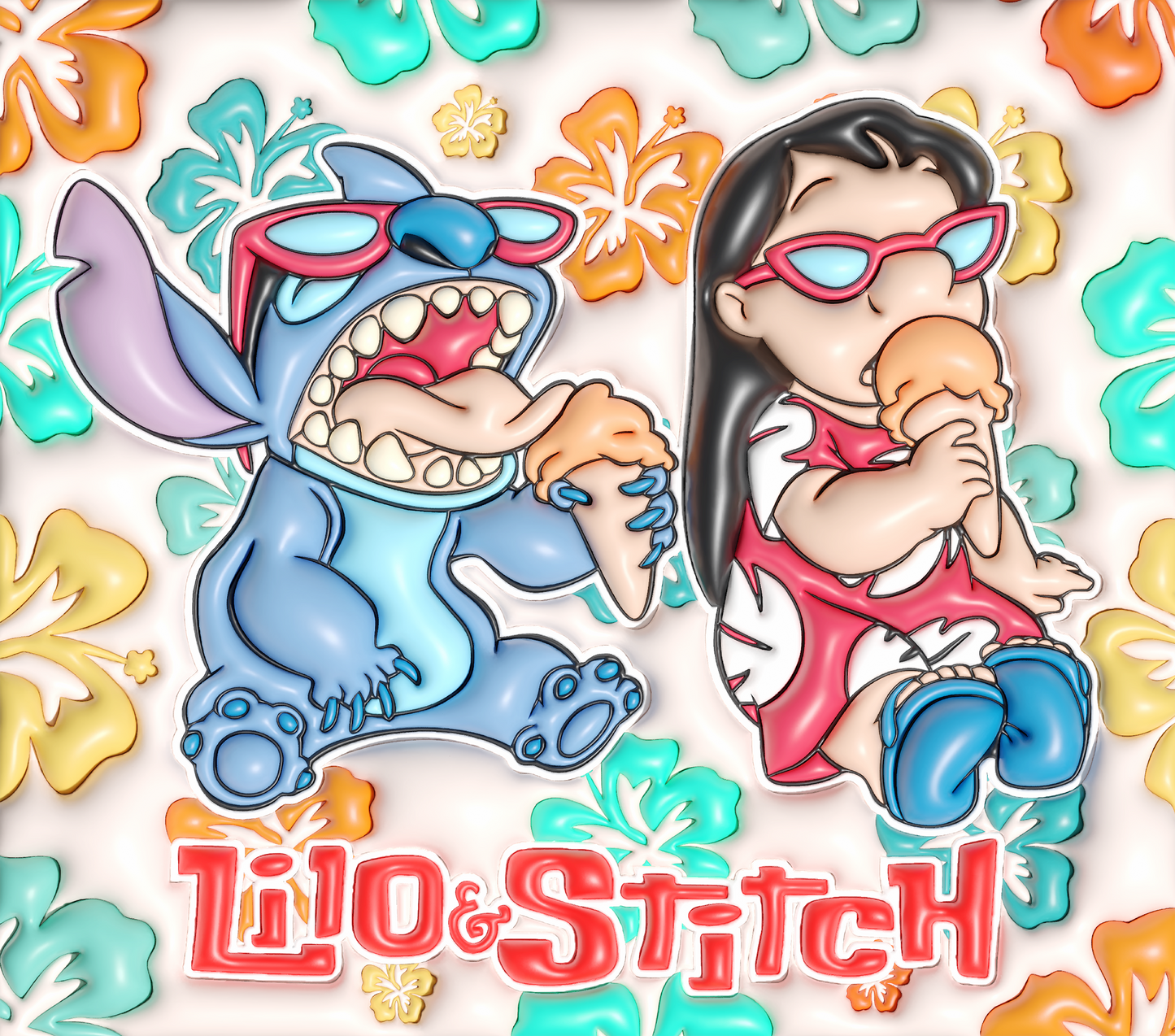 Lilo and Stitch 3D Inflated tumbler