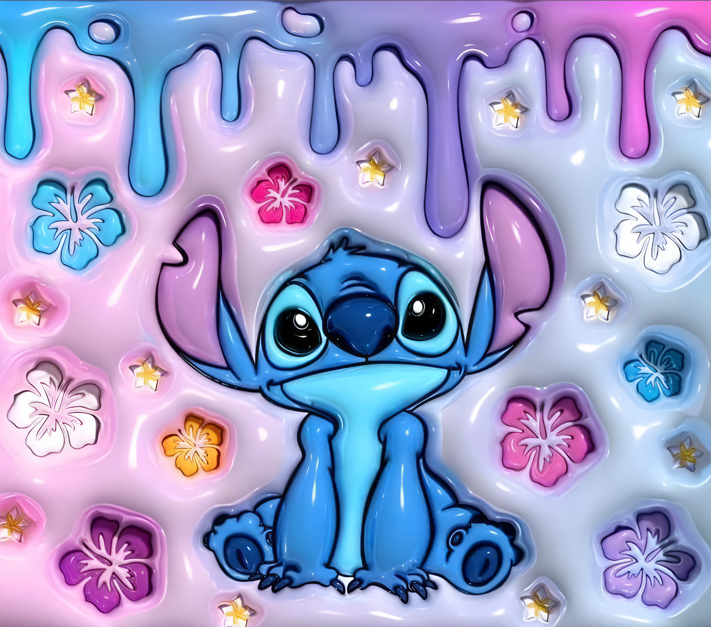 Stitch 3D Inflated tumbler