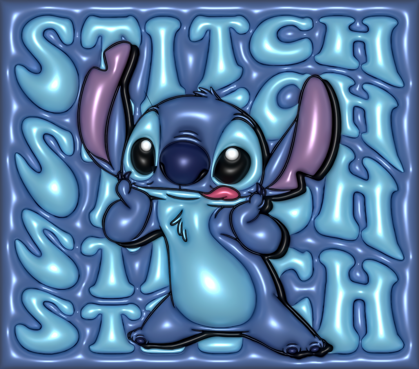Stitch 3D Inflated tumbler