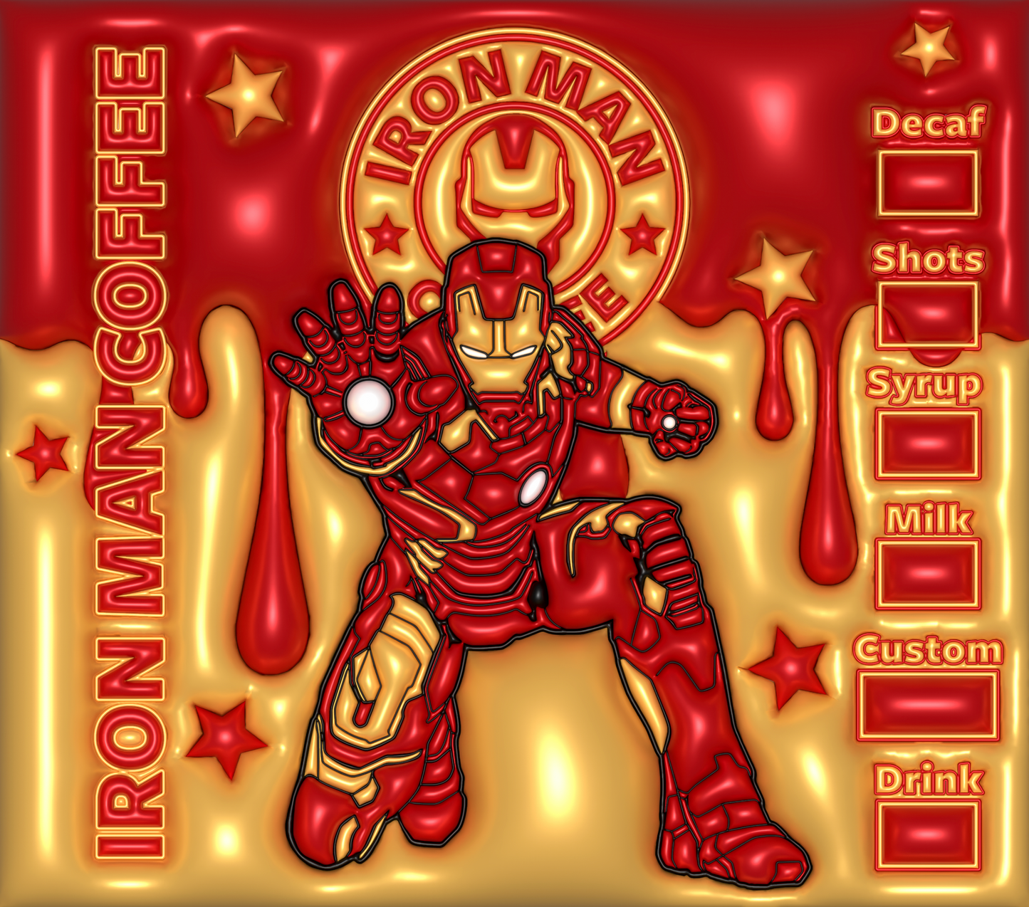 Iron Man Coffee Tumbler